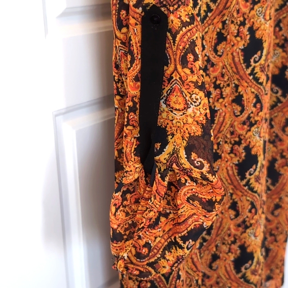 MANGO Dress in black and brown pattern size Small - Picture 6 of 8